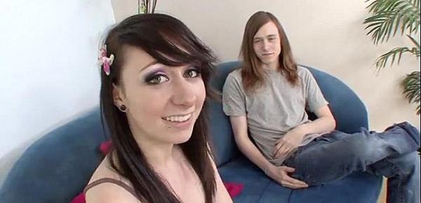  TeamSkeet Girlfriend Dakota Charms gets pink pussy fucked on cam